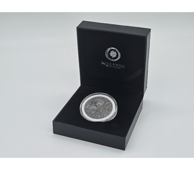 인생은 한번뿐이지만 행복은 셀 수 없기를/ 커스텀 은999 기념품/ 부엉이 Silver Coin 원형 착조 메달 엔티크